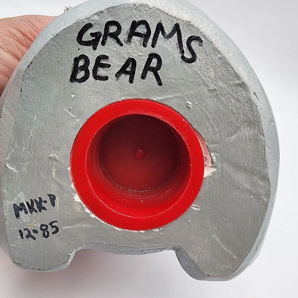 Care Bear Grams Bear Vintage Ceramic‎ 5' Coin Piggy Bank Vintage Gray RARE